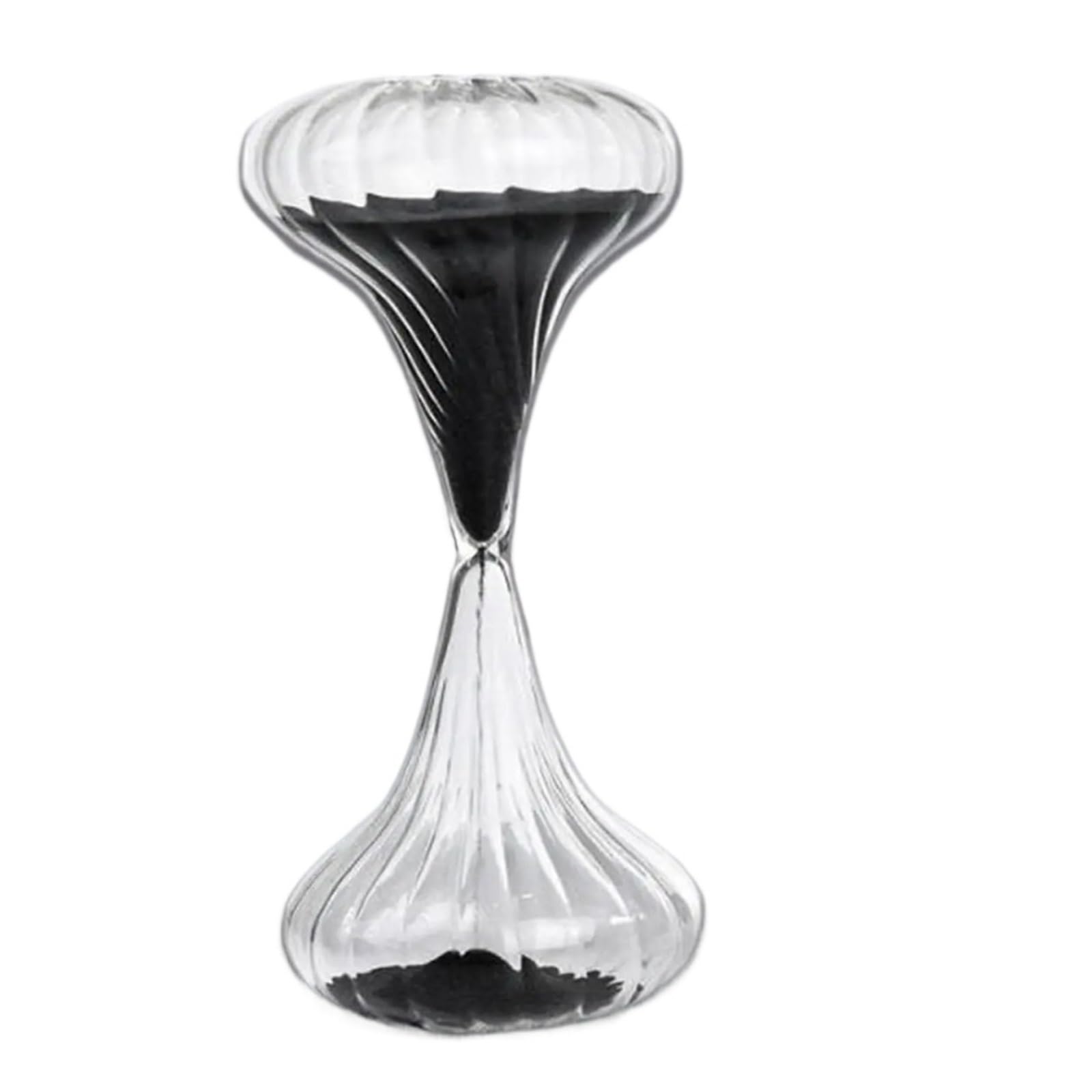 Reloj de Arena Cristal, Muebles creativos for el hogar, Temporizador Reloj sin Tiempo for gabinete Oficina, Dormitorio, Festival Mesa para Escuela(Black)
