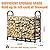 GREENER 4FT Firewood Rack Outdoor Heavy Duty Wood Rack for Firewood Indoor Log Holder for Fireplace, Fire Wood Holder Metal Lumber Storage Carrier Firewood Log Rack Stand Stacker for Patio Porch Black