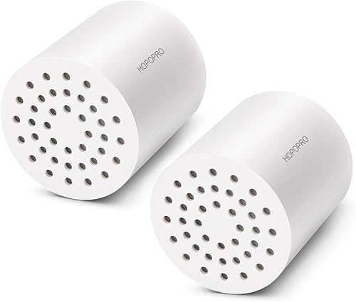 HOPOPRO NBC News - Filtro de ducha de 18 etapas de repuesto de cartucho de filtro de ducha de alto rendimiento para sistemas de ducha, eliminación