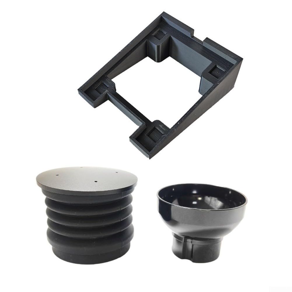Kaffeemühlen-Basis mit Dosierring und Blasenbehälter-Boden, ABS-Material, für Eureka Mignon MMG-Serie für sauberes Mahlen in Haus, Büro, Café, Restaurant (Basis + Balg + Ring)