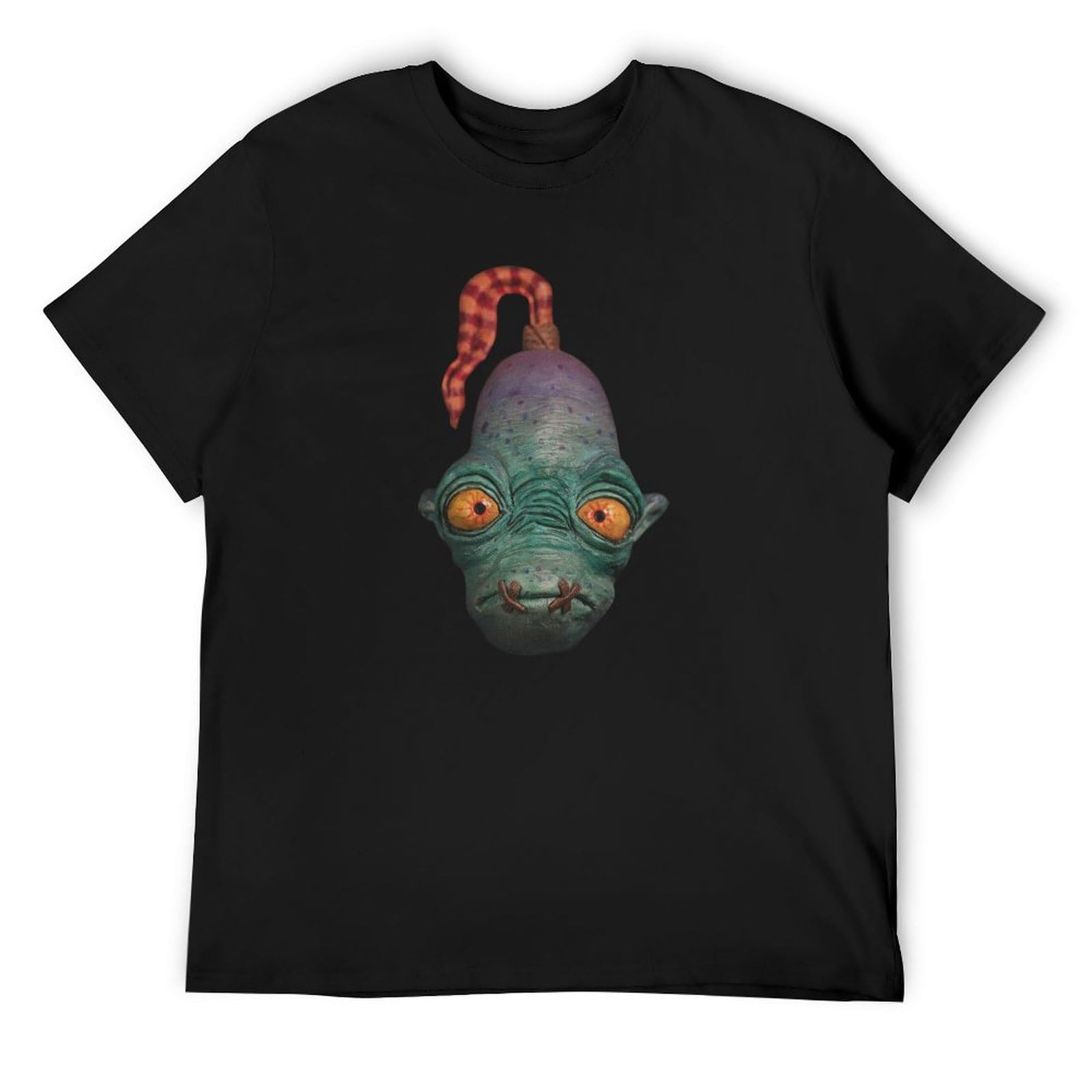 XINRONGYUAN Abe from Oddworld Sculpture Top Sweatshirt Short Sleeve Black M