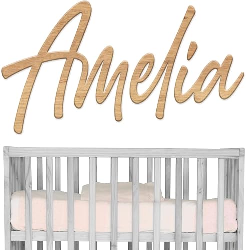 Letrero de madera con nombre personalizado para guardería, decoración de guardería personalizada, letrero de nombre personalizado, letrero de nombre