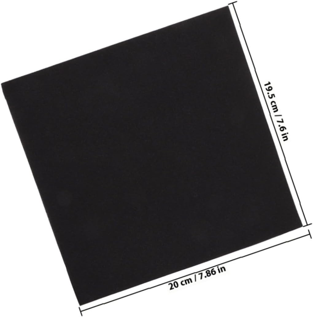 Toyvian Disposable Black Paper Napkins 50pcs X2 Thick Disposable Dinner Napkins for Holiday Parties Weddings Household Table Use