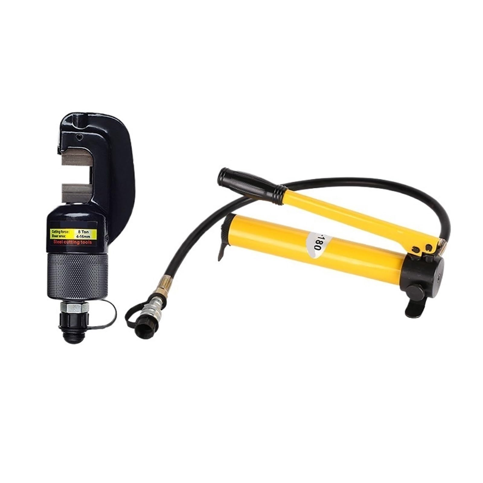 Hydraulic Crimping Tool, Hydraulic Hose Crimping Machine Portable Wedge Clamp Tool Cable Lug Pliers(SC-16+CP-180)