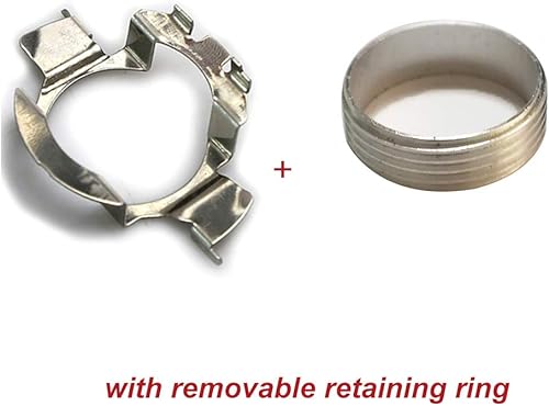 Miniatura 3 de 2 piezas de metal LED H7 portalámparas base de retención de bombillas LED soporte adaptador compatible con quasquaij10polo 6rpolo 9rFiestakuga (K05B)