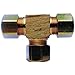 JMF 3/8 in. Compression x 3/8 in. Dia. Compression Yellow Brass Tee