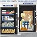 23.62 inches Tall Safe Box, 4.4 Cuft Home Safe with Fireproof Waterproof Bag, Anti-Theft Digital Security Lock Box with Smart Alert System, Removable Shelf, Mute Function, Document Safes for Jewelry