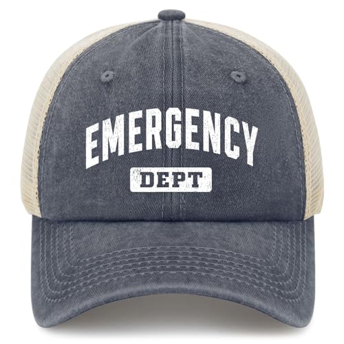 ER Department Baseball Hat Running Caps for Son