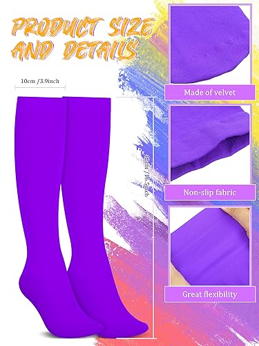 Liitrsh 30 Pairs Ice & Figure Skating Socks - High Tight Dance & Roller Knee Skate Socks for Women2