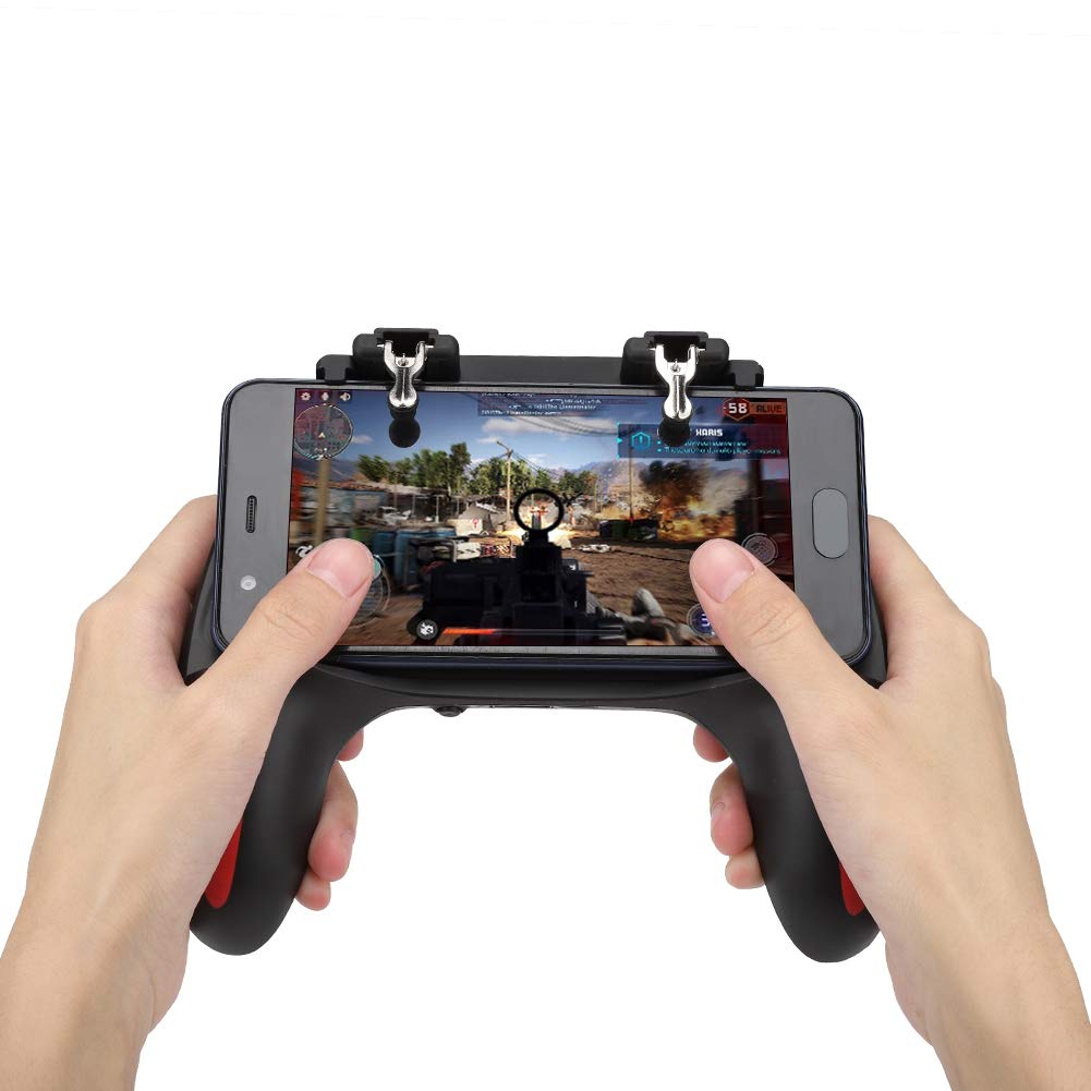 ciciglow Controller di Gioco Mobile con Doppia Ventola di Raffreddamento, Gamepad per Telefono con Batteria 2500/5000mAh, Presa Smartphone per PUBG Mobile, Compatibile 4.7-6.5 Poll