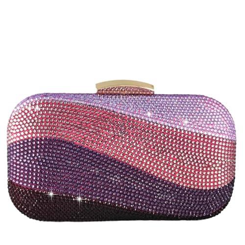 Image of Boutique De FGG Mini Rhinestone Clutch Purses for Women Formal, Luxury Crystal Clutch Evening Handbags, Party Dinner Purse