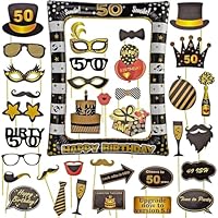 35 Pcs Accessoires De Photobooth Anniversaire Jeux Société Photomaton