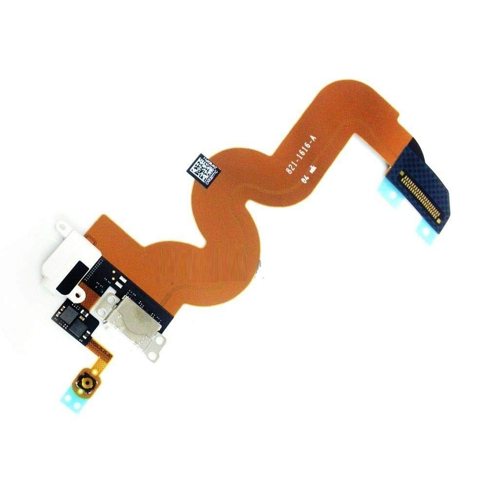 ePartSolution Replacement Compatible with iPod Touch 5th Gen A1421 A1509 USB Charger Charging Port Dock Connector Flex Cable USB Port Replacement Part USA (White)