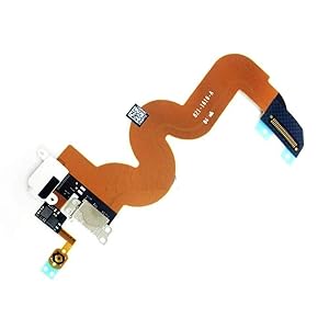 ePartSolution Replacement Compatible with iPod Touch 5th Gen A1421 A1509 USB Charger Charging Port Dock Connector Flex Cable USB Port Replacement Part USA (White)
