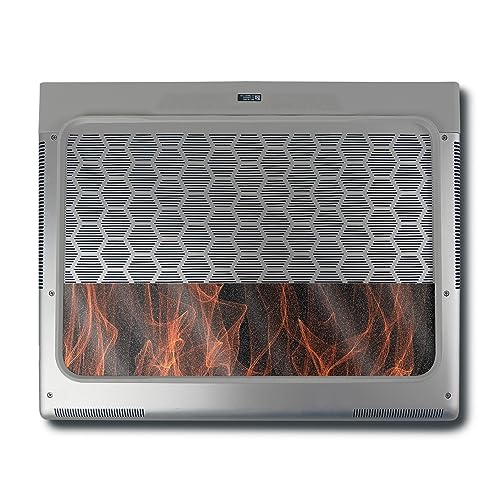 Image of MightySkins Glossy Glitter Skin Compatible With Alienware X16 R1 (2023) Full Wrap Kit - Charcoal Flames | Protective Durable High-Gloss Glitter Finish | Easy To Apply & Change Styles | Made in the USA