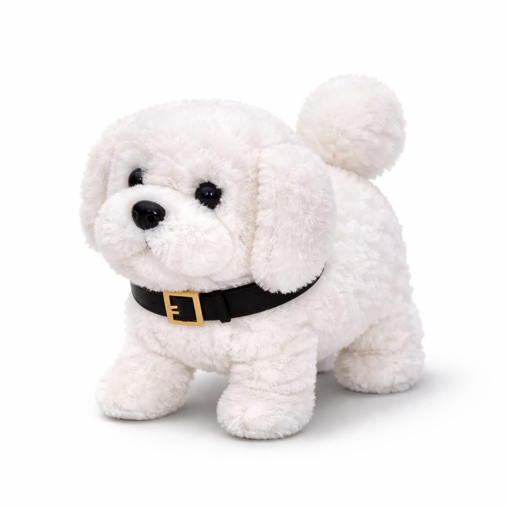 JB'S LAND Hopping Walking White Dog Toy for Kids | Interactive Barking Puppy with Wagging Tail, Moving Head & Plush Body | Battery Operated Educational Pet Gift-image-36