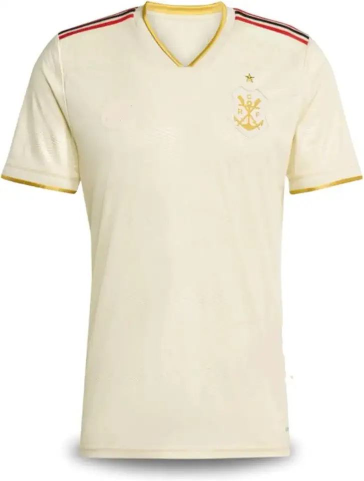 CAMISA DE TIME FLAMENGO BEJE 2025/26 CAMISETA DE FUTEBOL MASCULINO