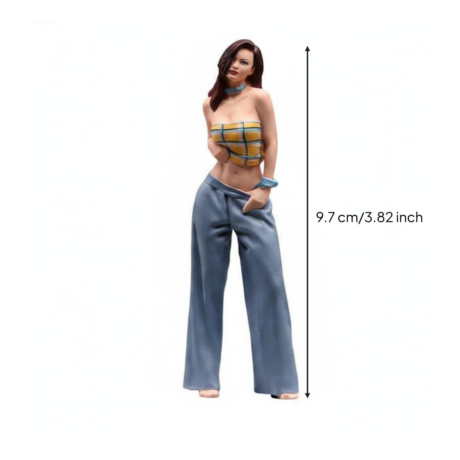 Sammelfigur Handbemalte Miniaturmodell Resin Künstlerisch Gestaltete Figur Fein Modelliertes Gesicht Strukturiertes Finish für Sammler Vitrinen Desk-Setup Themendekoration
