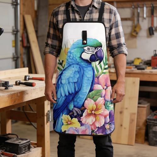 Delantal de trabajo con 8 bolsillos ajustable para hombres y mujeres miniatura 5
