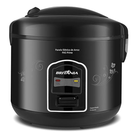 Panela Arroz, PA5 Prime, 400W, Preta, 110v, Britânia