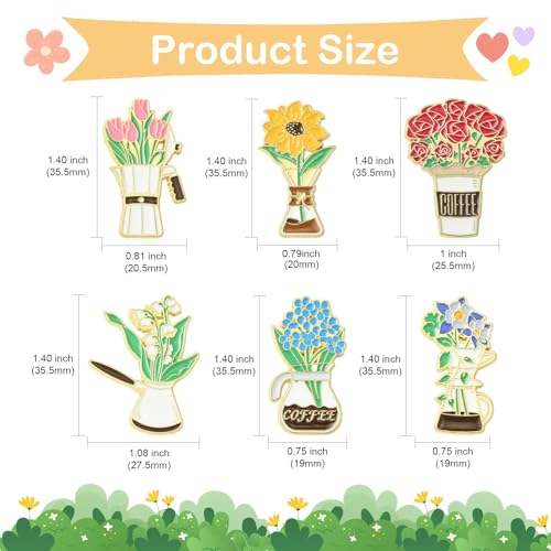 Image of Airssory Mixed Styles Bee Flower Tarot Ribbon Travel Theme Alloy Brooches Pins for DIY Clothes Backpack Hats Jackets Craft