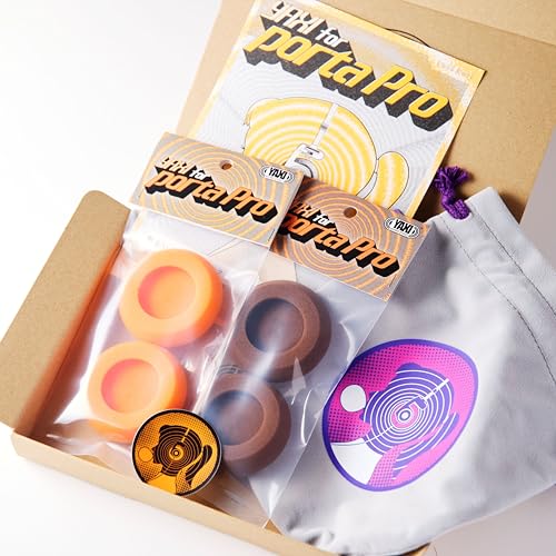 YAXI EARPADS for Koss PORTAPRO 2Pairs+Pouch ((Orange+Brown)+Pouch)