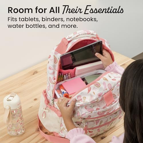 Image of Bentgo Kids Print Backpack - Lightweight 14 inch Backpack for School, Travel & Daycare, Ideal for Ages 4+, Durable & Water-Resistant, Roomy Interior, & Loop for Lunch Bag (NEW Cowgirl Dreams)