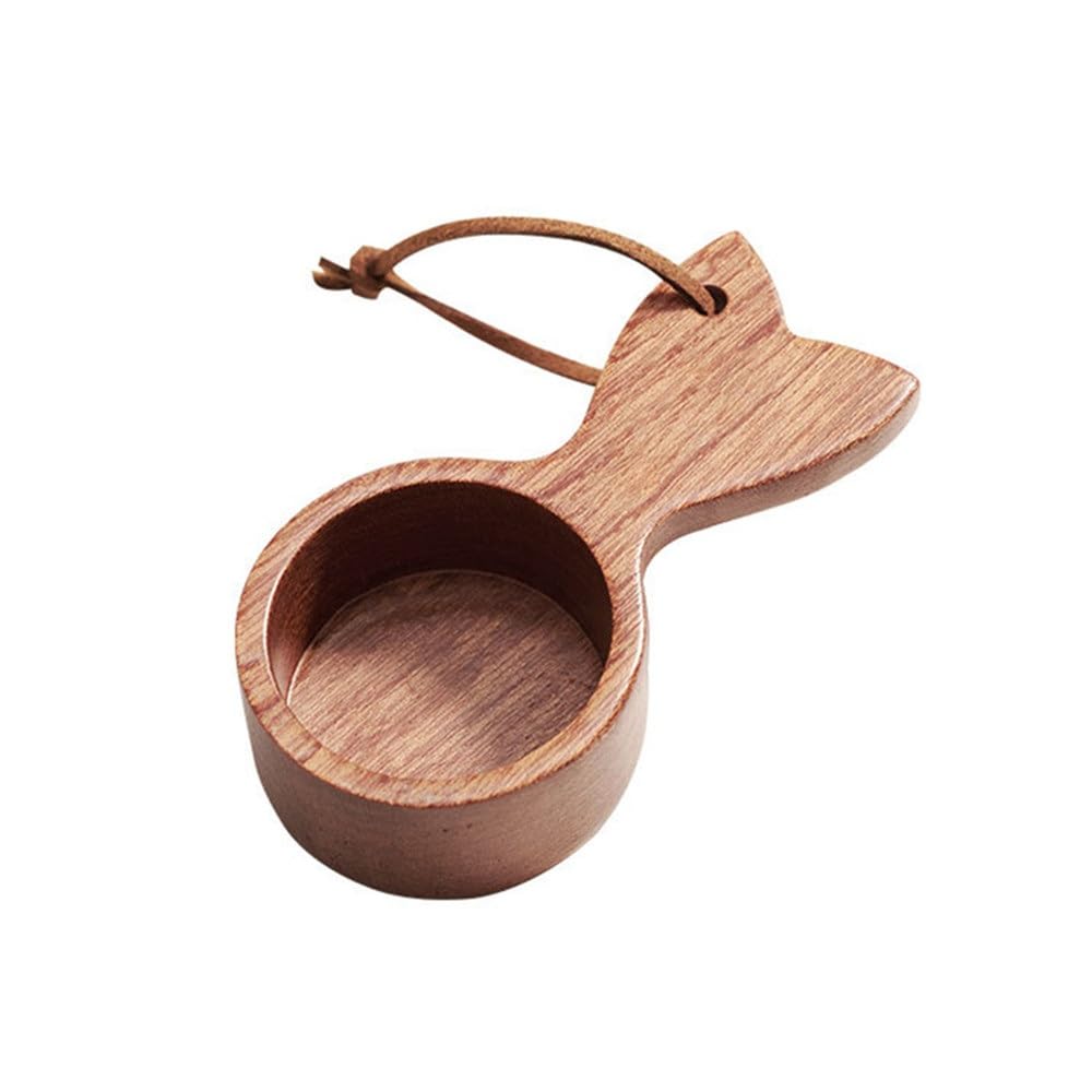 Cucharas De Café Multifuncionales Cuchara medidora de Granos de café con Hilo, Cuchara pequeña de Madera