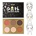 Docolor Contour Palette, 6 Colors Powder Shades Perfectly Cosmetics Contour Set - Highlighting Makeup Kit - Concealer Palette - Light to Dark
