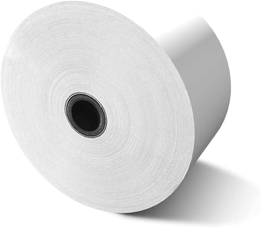 BuyRegisterRolls - (8 rollos) Papel térmico pesado de 3 1/8 pulgadas x 660 pies con diámetro exterior de 6 pulgadas y núcleo de pared sólido - Nautilus Hyosung Halo - Máquina de cajero automático de