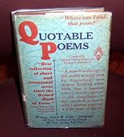 Quotable Poems : An Anthology of Modern Verse B005H53BMW Book Cover