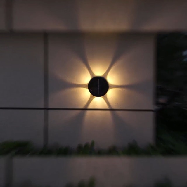 Image of Solar Lights, Ambiance Lights,wall Light, Decorative Light Downlights Dusk to Dawn Solar Wall Light Outdoor IP65 Waterproof for Backyard Walls, Hotels, Staircases,Park Floors 1pcs (White light)
