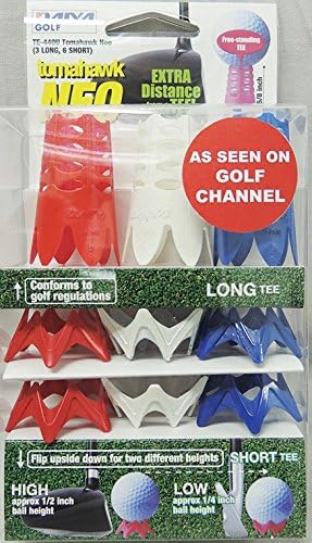 Tomahawk NEO Golf Tee's "As seen on the Golf Channel's Golf Fix" NEW Red/White/Blue COLOR