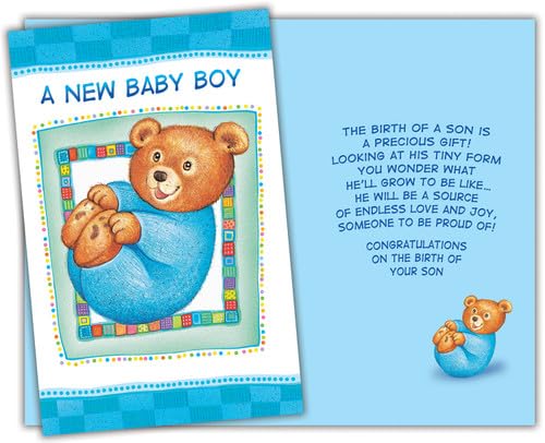 Stockwell Greetings New Baby Boy Greeting Card