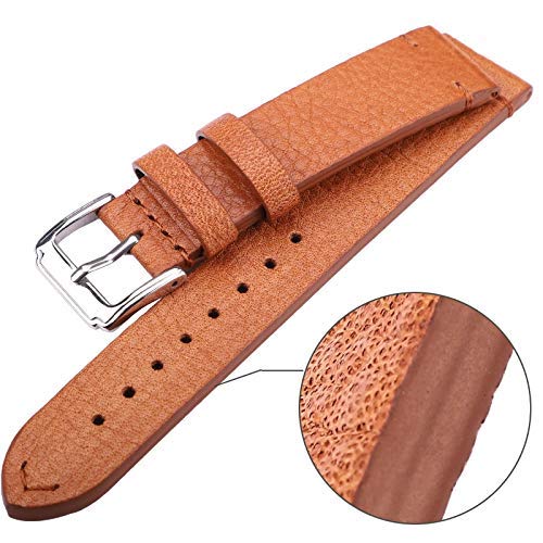 Leder Uhrengurt Watchbänder 18mm 20 mm 22mm Männer Frauen Vintage Band Blet mit Edelstahl -Nadel Bucklestrap