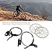 PerGar Hydraulic Disc Brake Kit, Mountain Bike Disc Brake Set, Hydraulic Bike Brakes, for Small Wheeled BicyclesFixed Gear BicyclesRoad Bikes