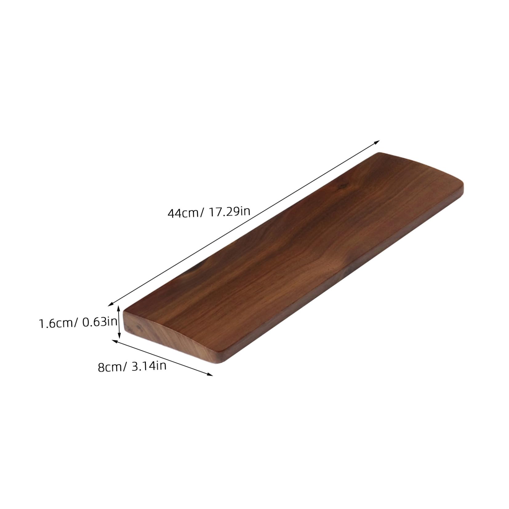 Walnussholz Handgelenkauflage für Tastatur 440mm Ergonomisch