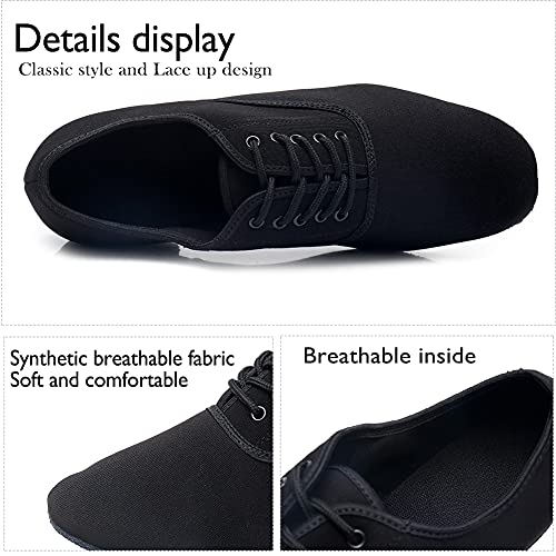 HIPPOSEUS Men's Standard Ballroom Dance Shoes Lace up Latin Tango Rumba Social Dance Waltz Shoes3
