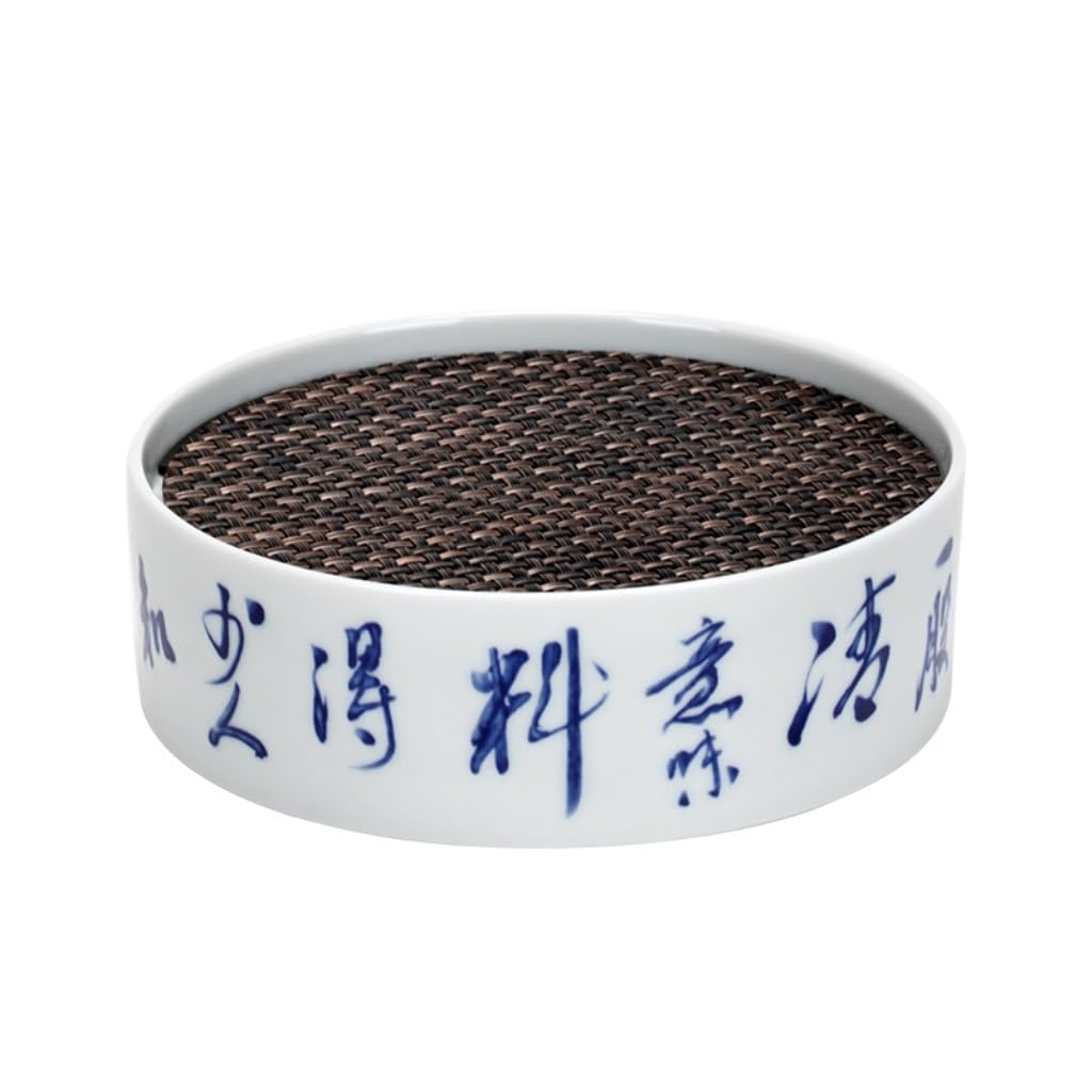 GTHTUHFD Kung Fu Tea Tray Household Ceramic Zen Kung Fu Tea Set Round Tea Tray Ceramic Dry Tea Tray Tea Set Tray Tea Room Tray