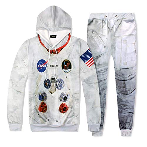 Animal Lobo 3D Impresión Loose Set Sudadera con Capucha Onesies Kigurumi Unisex Pullover Sudaderas Ocio Ropa Deportiva Pantalones Deportivos M 7010-8010