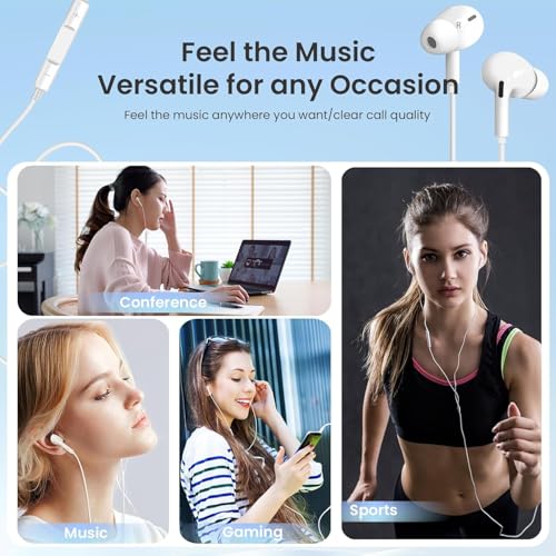 Image of ONE43 Earphone,Wired Earphone Turbo BASS Sound for All Devices Full BASS Sound and Clear MIC for Calling (Classic)