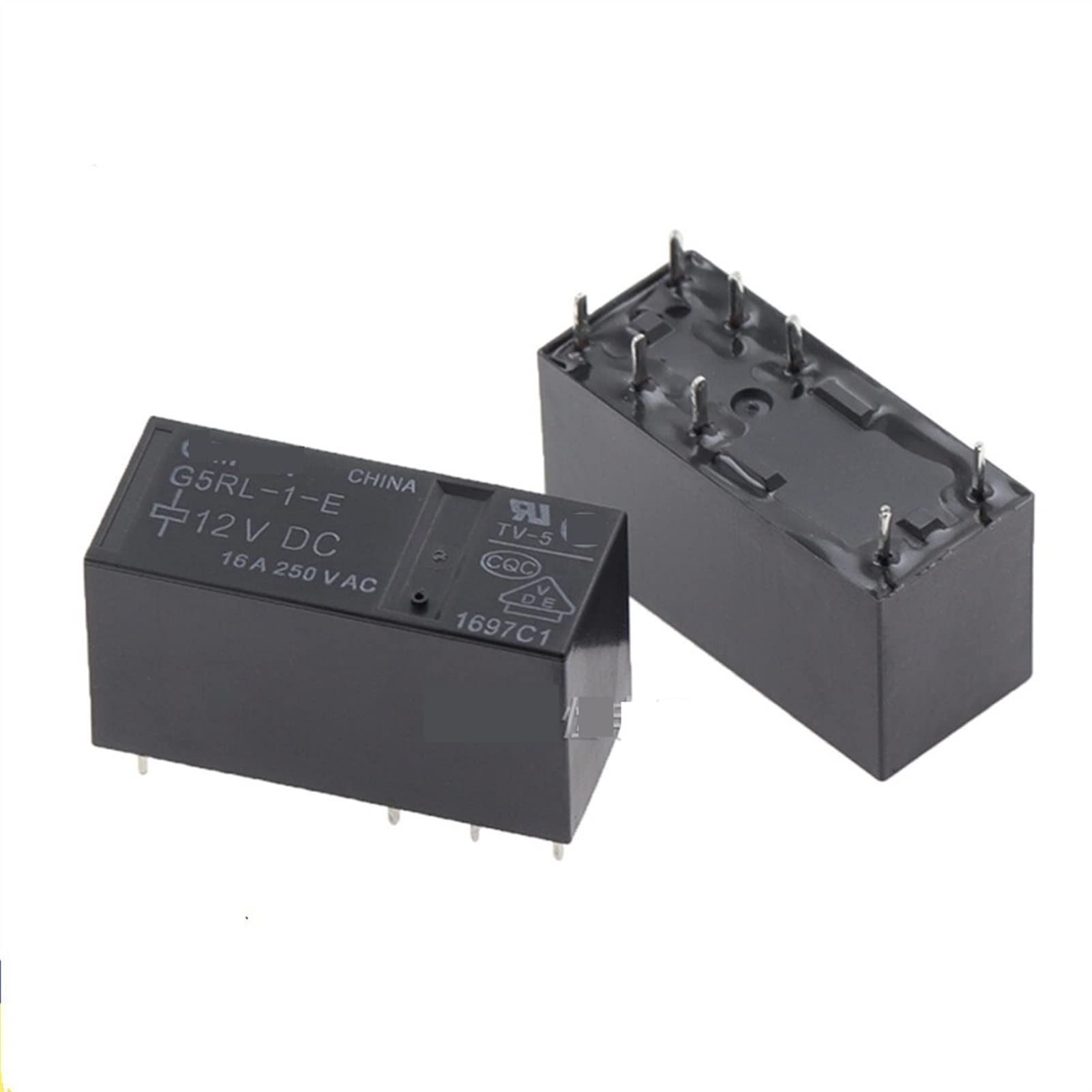 Relais G5RL-1-E-5VDC inverseur 16A composant électronique 8 broches pour PCB