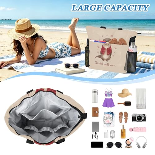 Sac pour jouets et serviettes : lot de 2 grands cabas de rangement