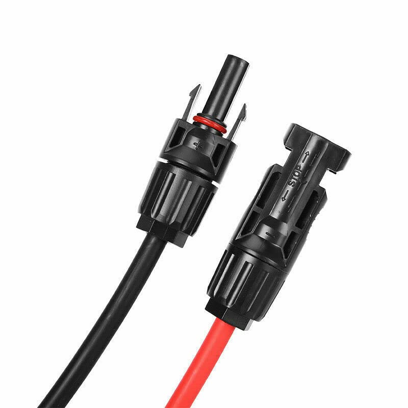CraigSolar.co.uk Solar Cable Pair of 5M 6mm2 cable Red/Black with Mc4 plugs attached - Image 5
