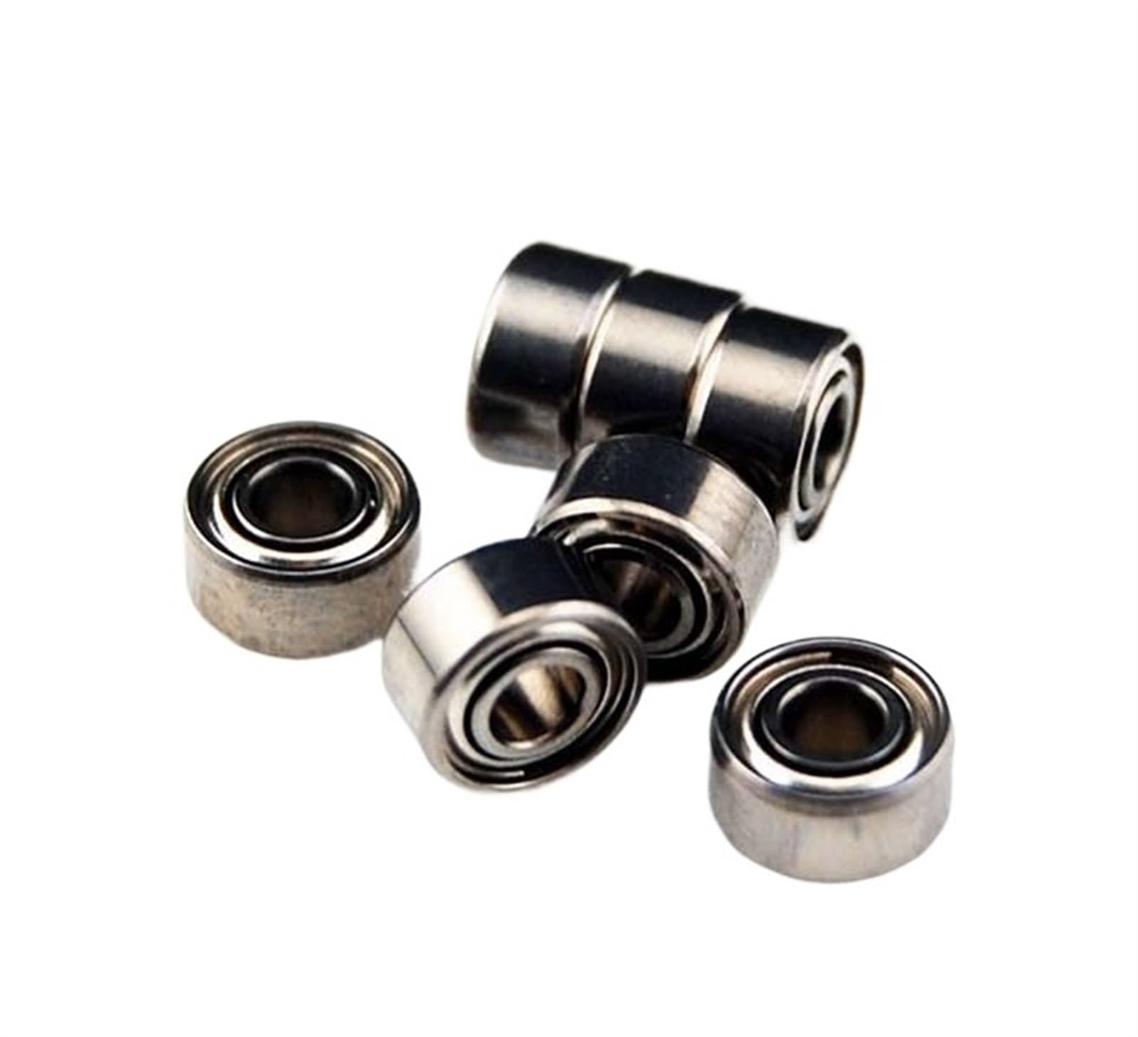 XRKJKQIDG Bimetal Seal Shield Micro deep Groove Bearing 10pcs 682ZZ 2.5x6x2.6mm Metal Shielded Ball Bearings