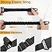 DDOUT 2 Point Rifle Sling with HK Hook, Gun Sling and ar Strap Length Adjustable with Elastic Bungee for Outdoor Activities and Hunting, Black