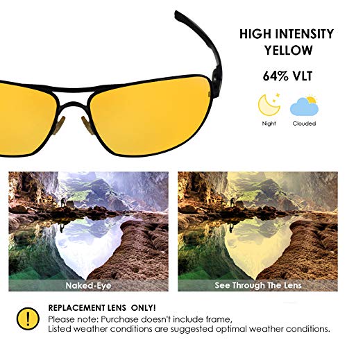 Image of BLAZERBUCK Polarized Replacement Lens & Nose Piece for Oakley Plaintiff Squared OO4063 Sunglass