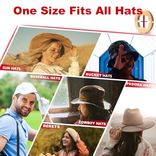 Image of Hat Stretcher, Cowboy Hat Stretcher for Fitted Hats, Hats Jack with Wrench, Extender Widener for Men Cowboy Baseball Caps