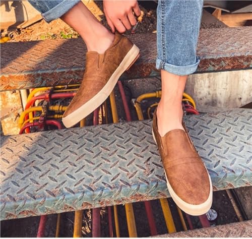 Mens Driving Loafers Slip On Leather Comfortable Shoes for Business Casual Wedding Travel Lightweight Breathable Flexible Sole4