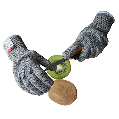 Preisvergleich Produktbild AmyGline Schnittfeste Handschuhe Food Grade Level 5 Schutz Arbeiten Schneiden Winterhandschuhe
